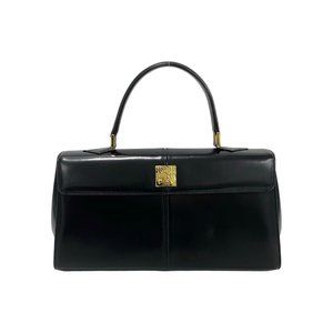 YVES SAINT LAURENT Black Leather Tote Bag